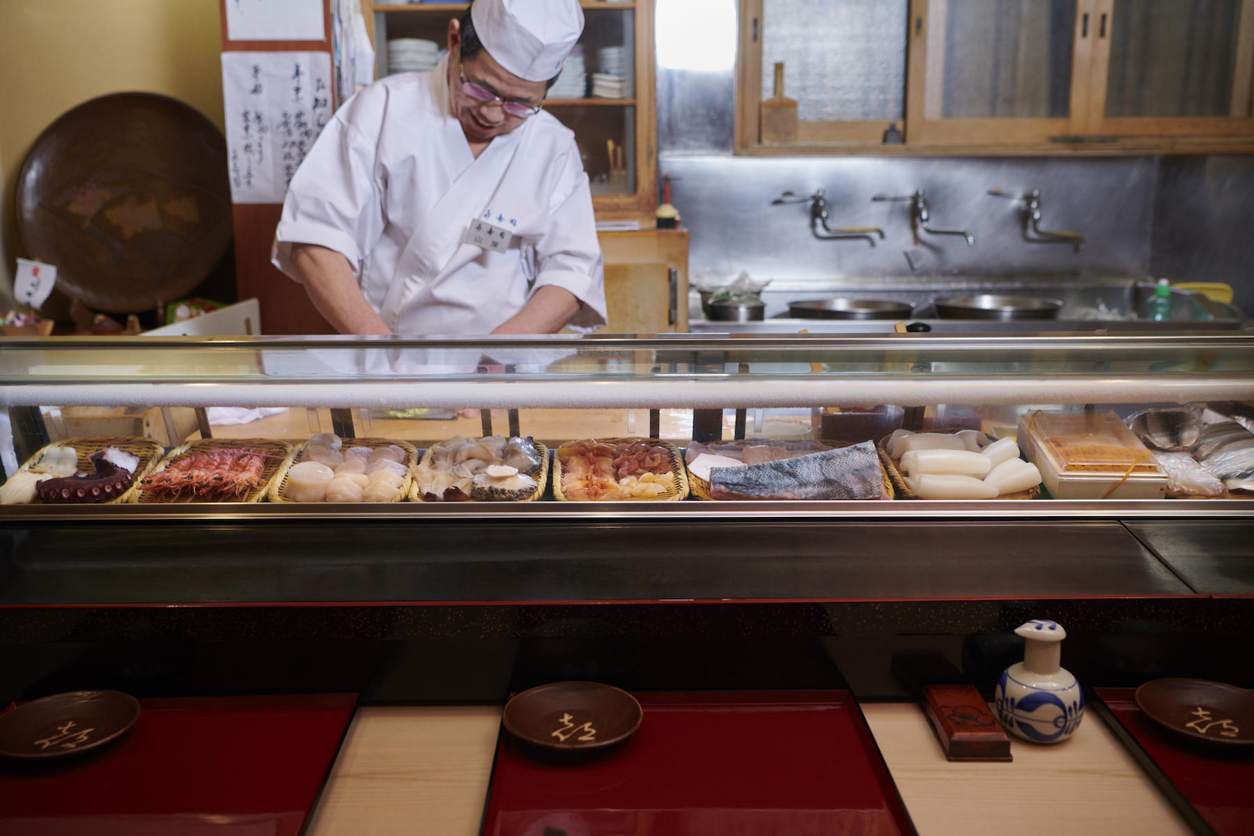 ガラスのネタケース