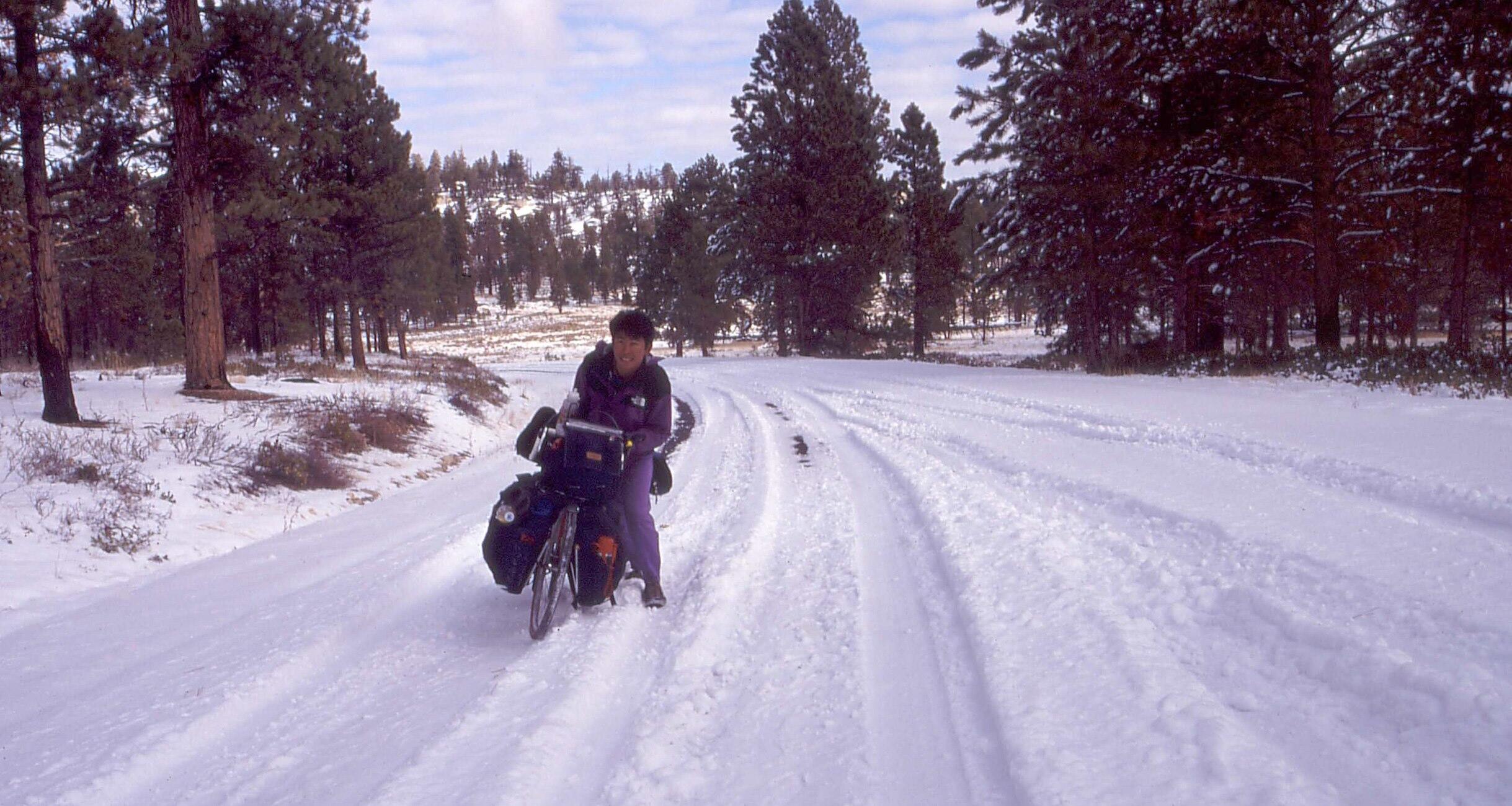 コロラド高原では一度大雪にも見舞われた