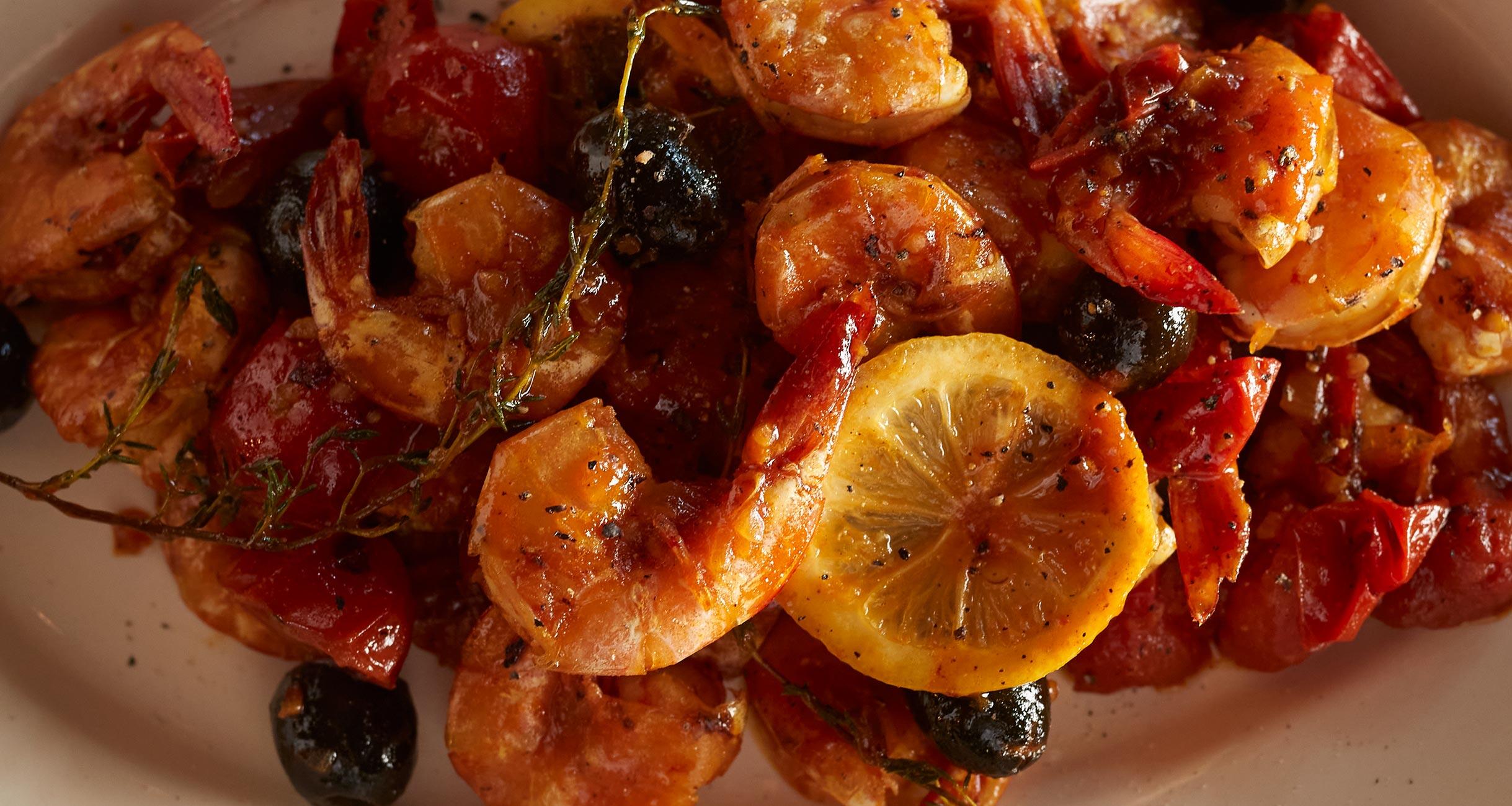 海老のはちみつバタースパイス焼き