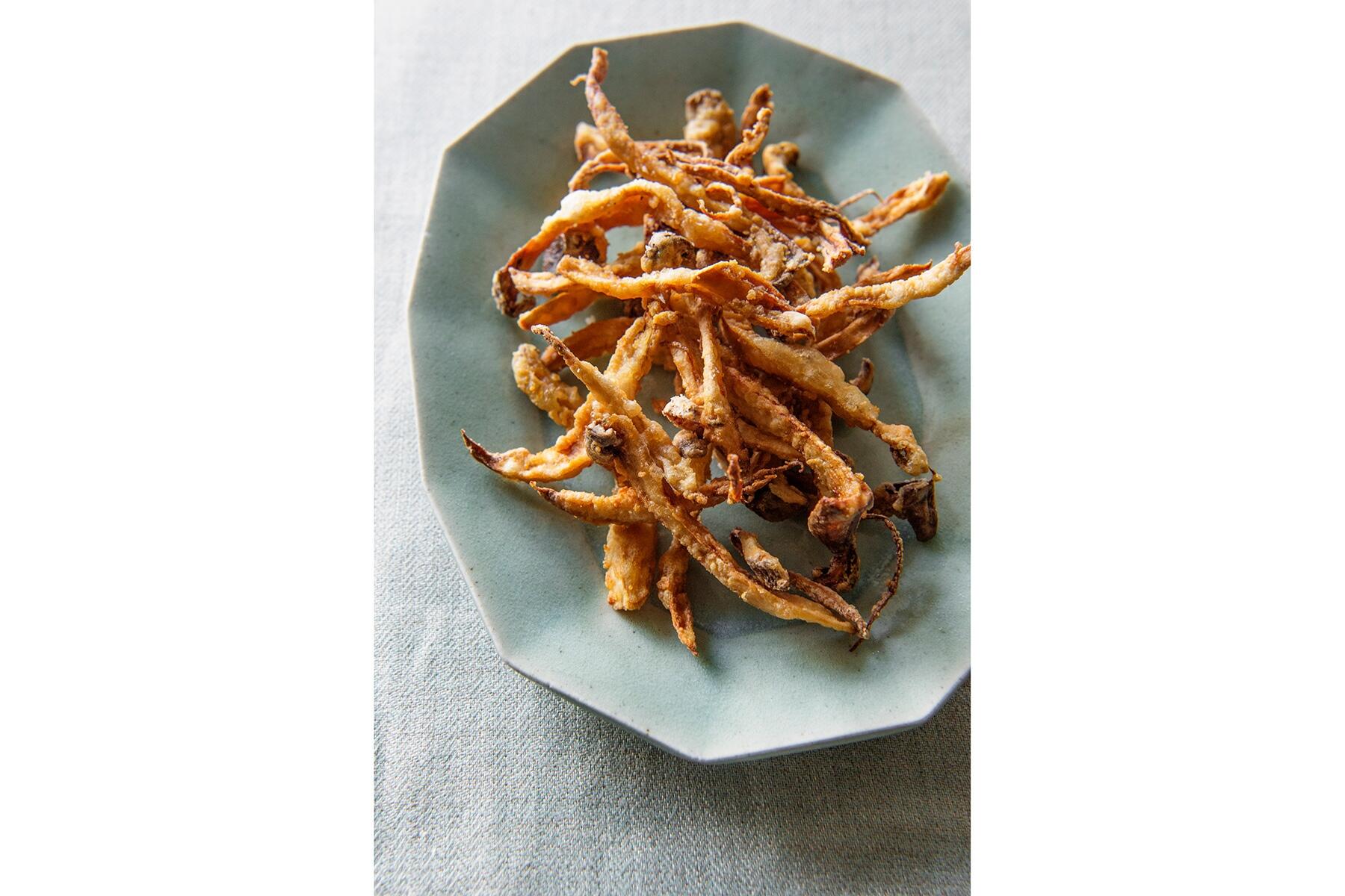 旨味がぎゅっと凝縮した“半干しエリンギのから揚げ”