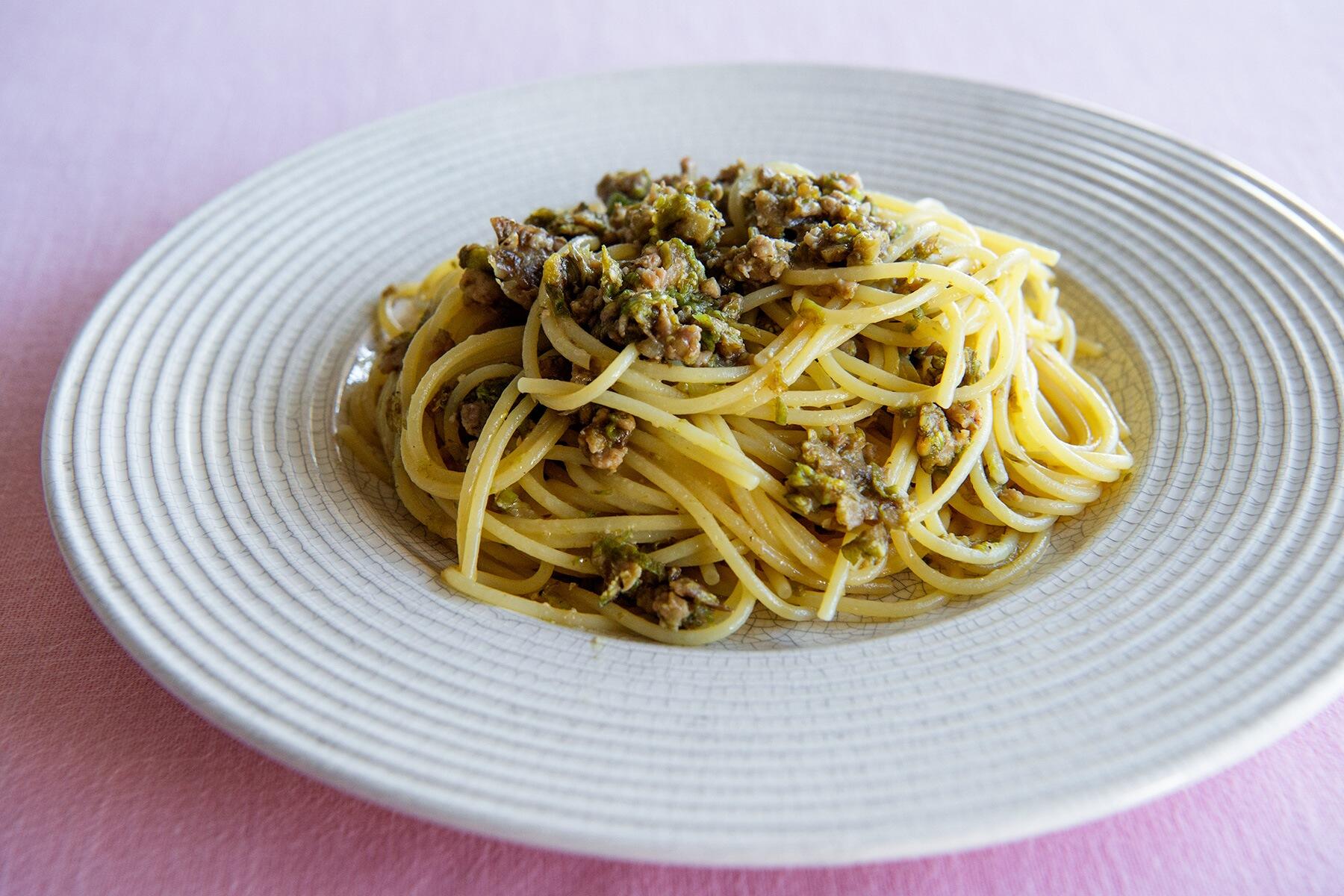 春限定の大人のパスタ“ふきのとうの味噌スパゲッティ”