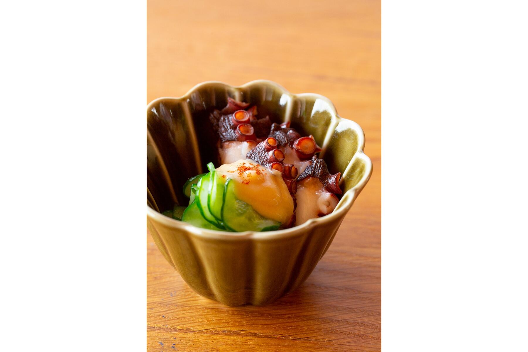 酢味噌の風味がタコの旨味を際立たせる“タコときゅうりの辛子酢味噌”