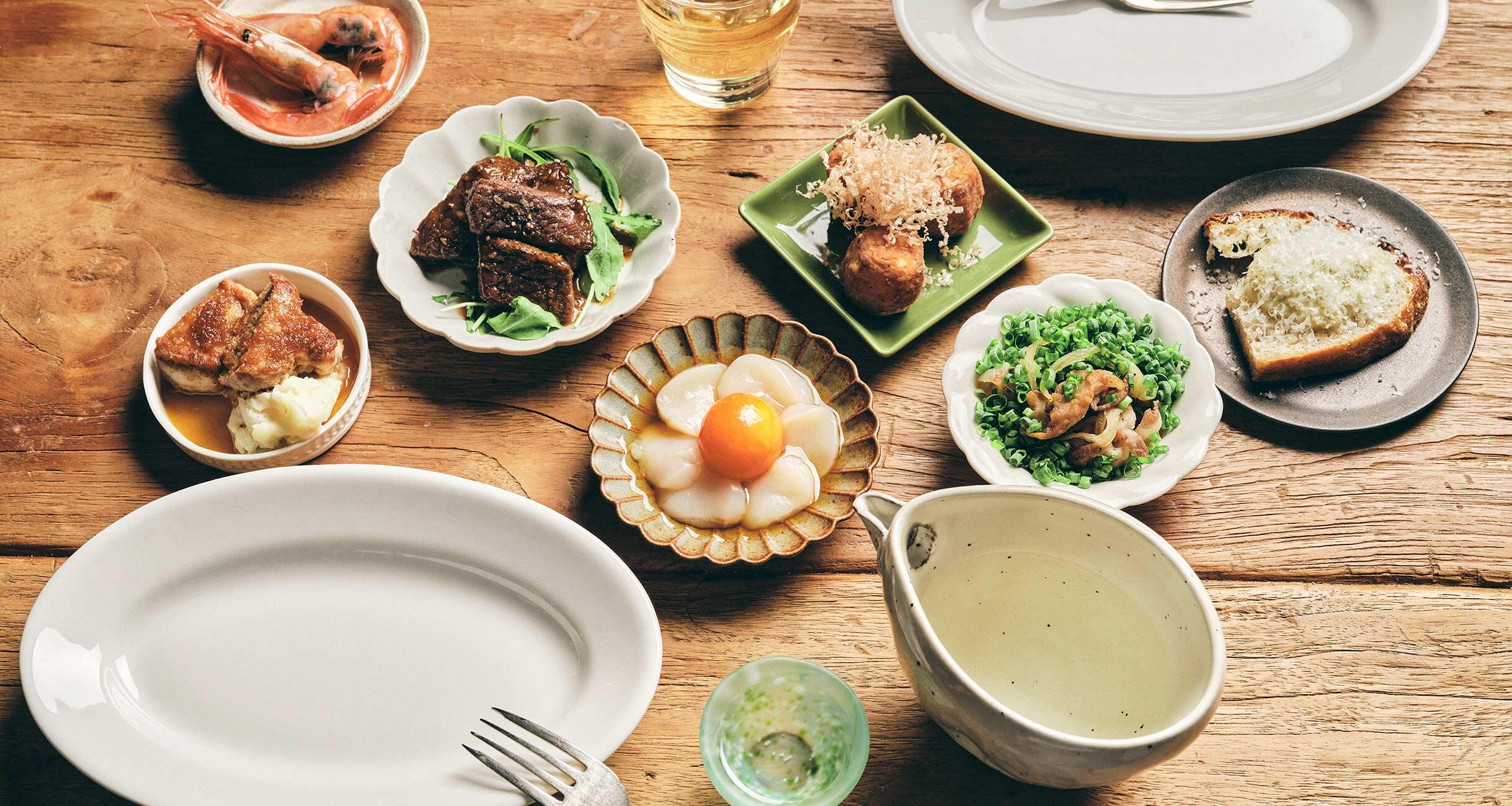 「ル ジャングレ」の豆皿つまみ