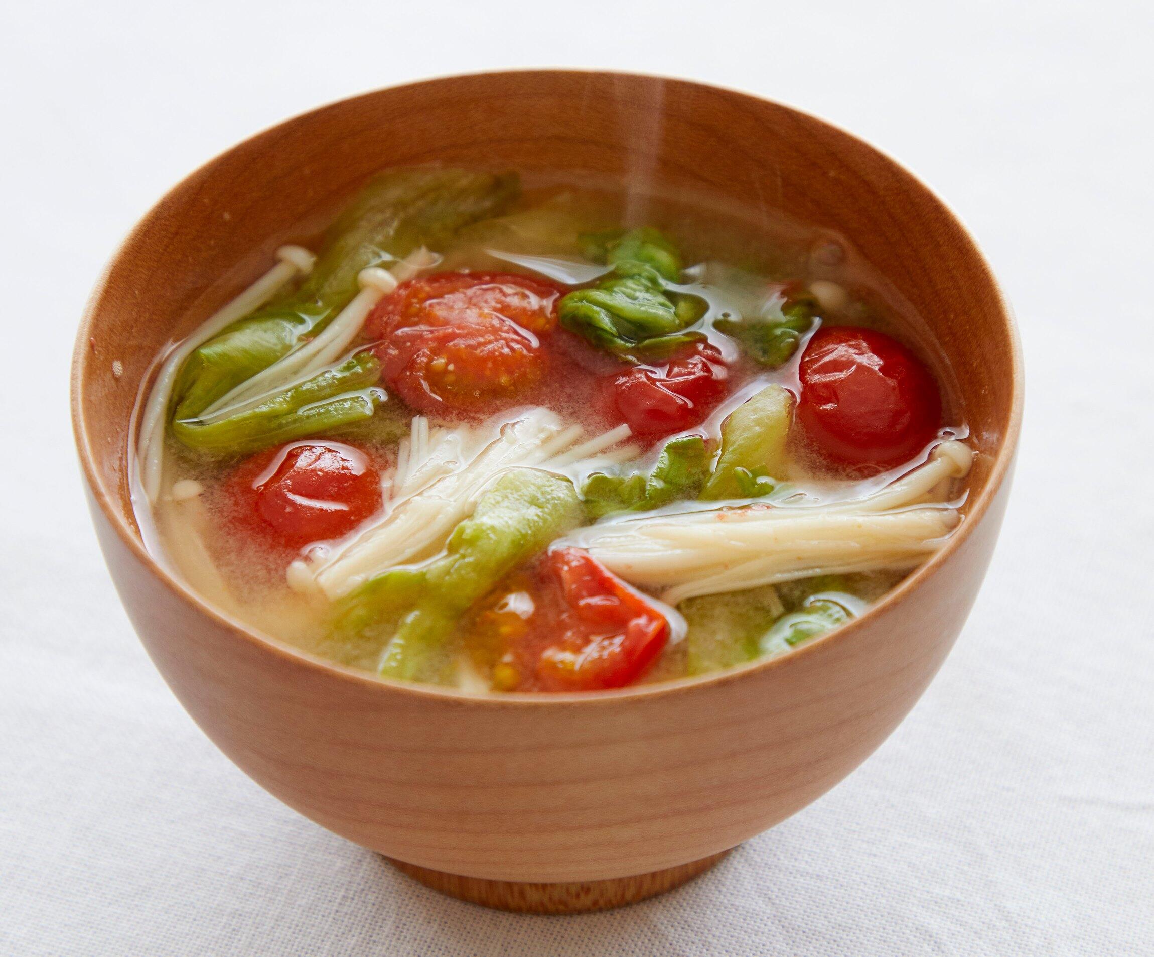 お寿司に合う旬野菜の汁物