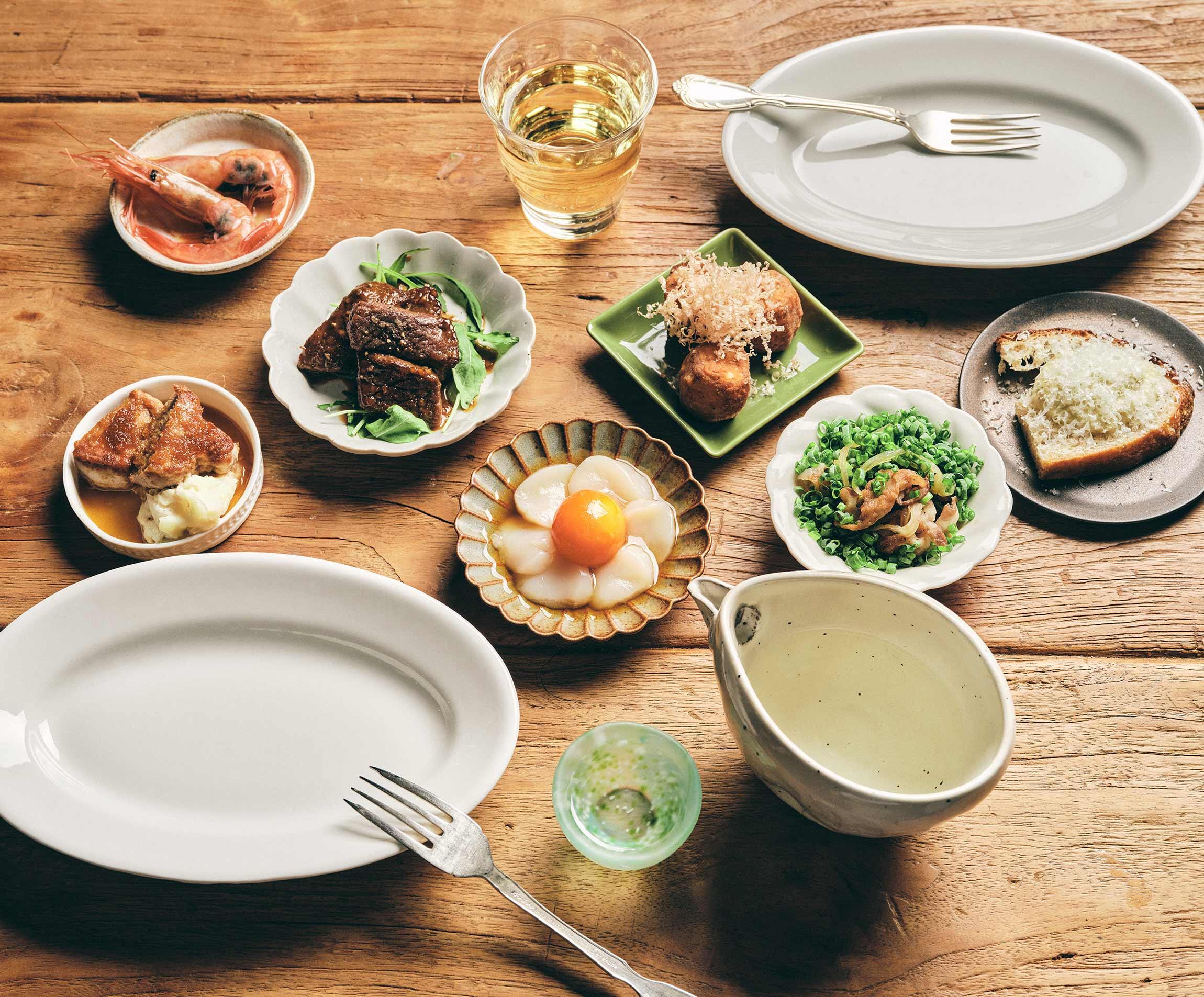 「ル ジャングレ」の豆皿つまみ