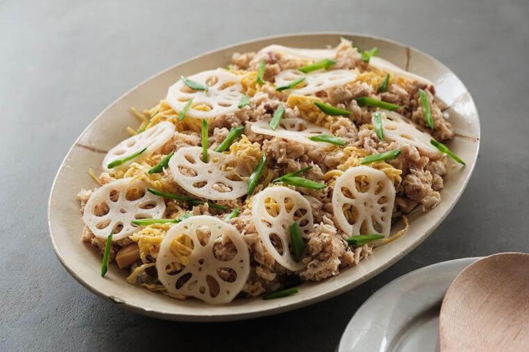 【手づくりの鯛そぼろが抜群に旨い】「鯛のおぼろと酢蓮のちらし寿司」はこどもの日のご馳走にもうってつけ！