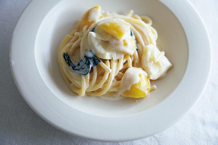ねっとりした食感がたまらないレモンパスタ