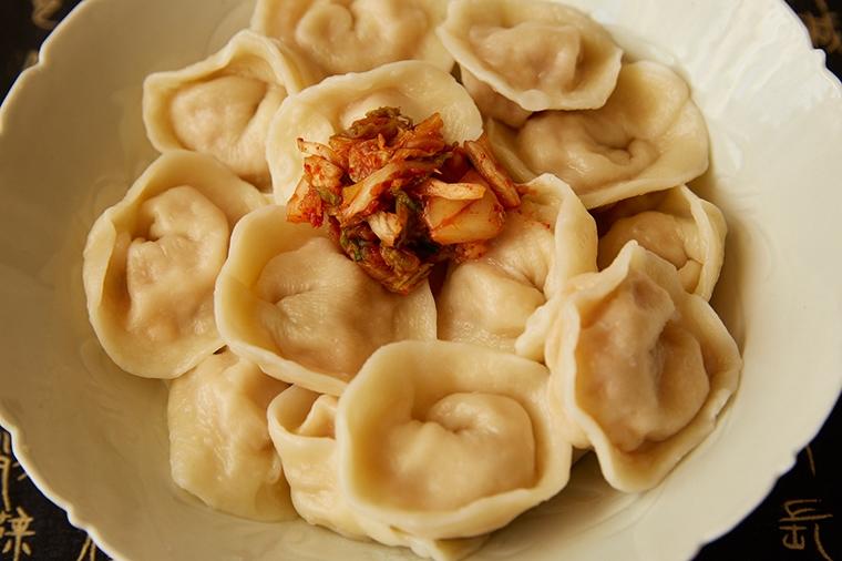 韓国のキムチ入り餃子