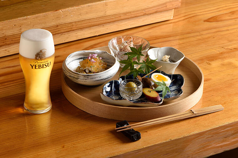 瀬戸内&日本海の魚介とヱビスを。