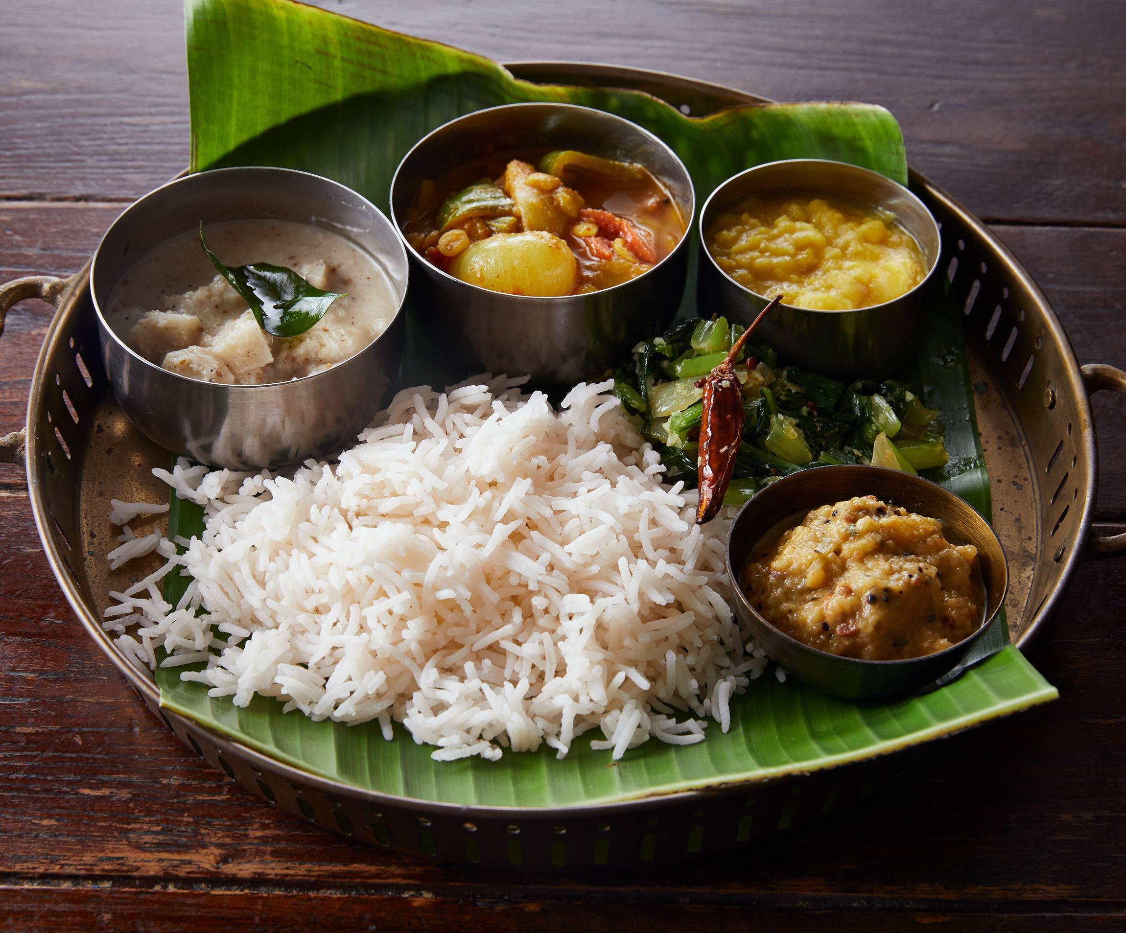 野菜たっぷりの南インド料理