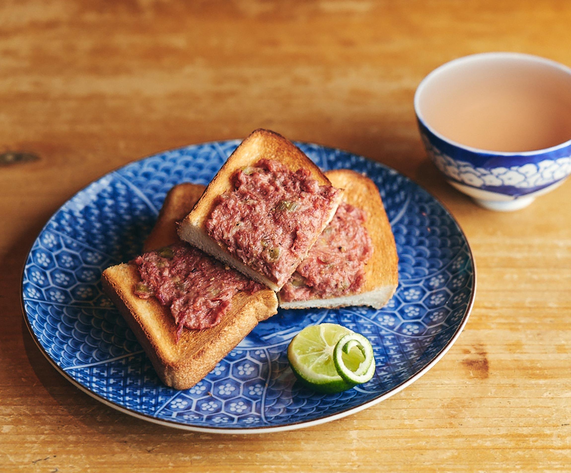門前仲町「酒亭 沿露目」の“おつまみトースト”