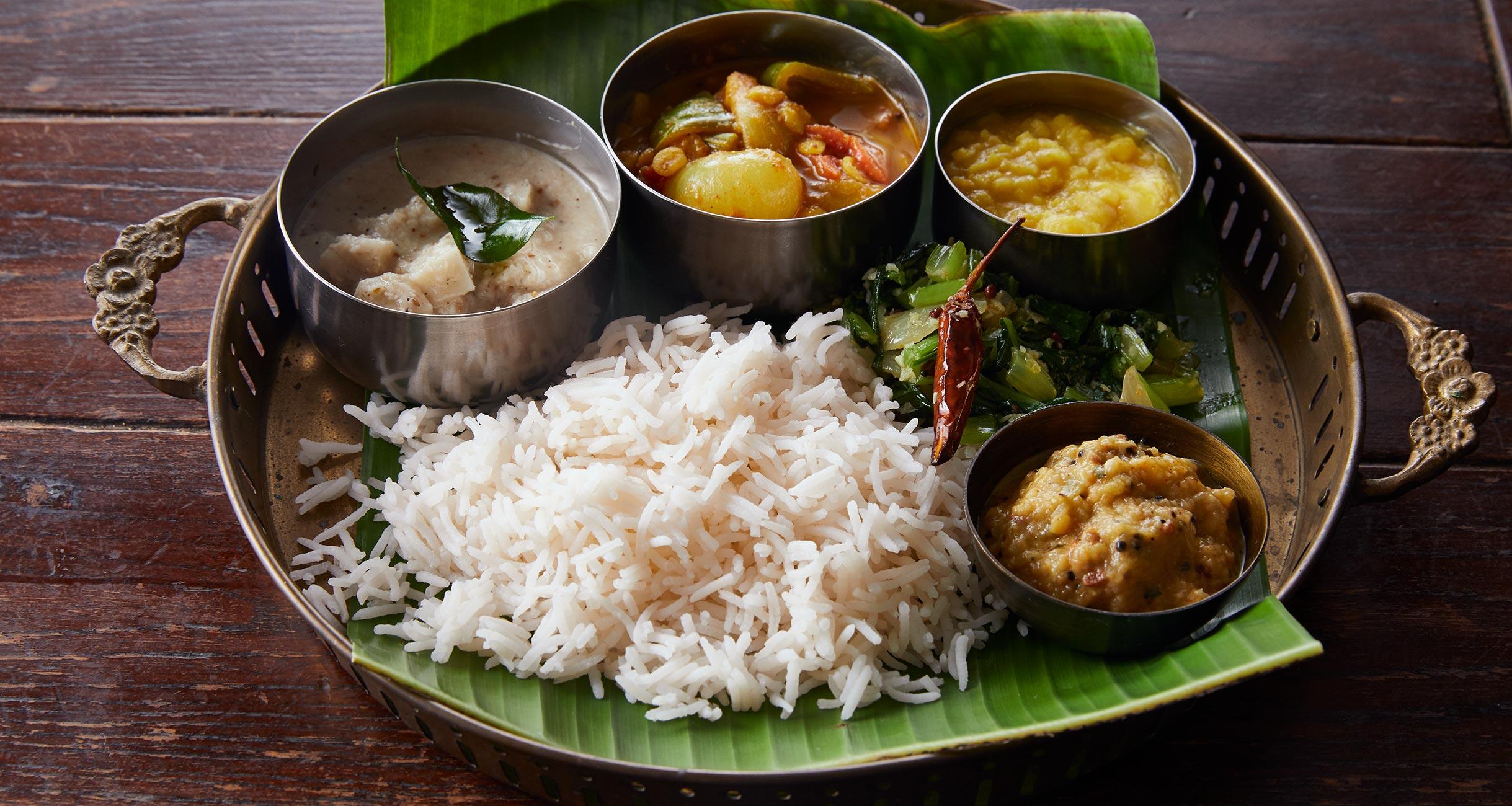 野菜たっぷりの南インド料理