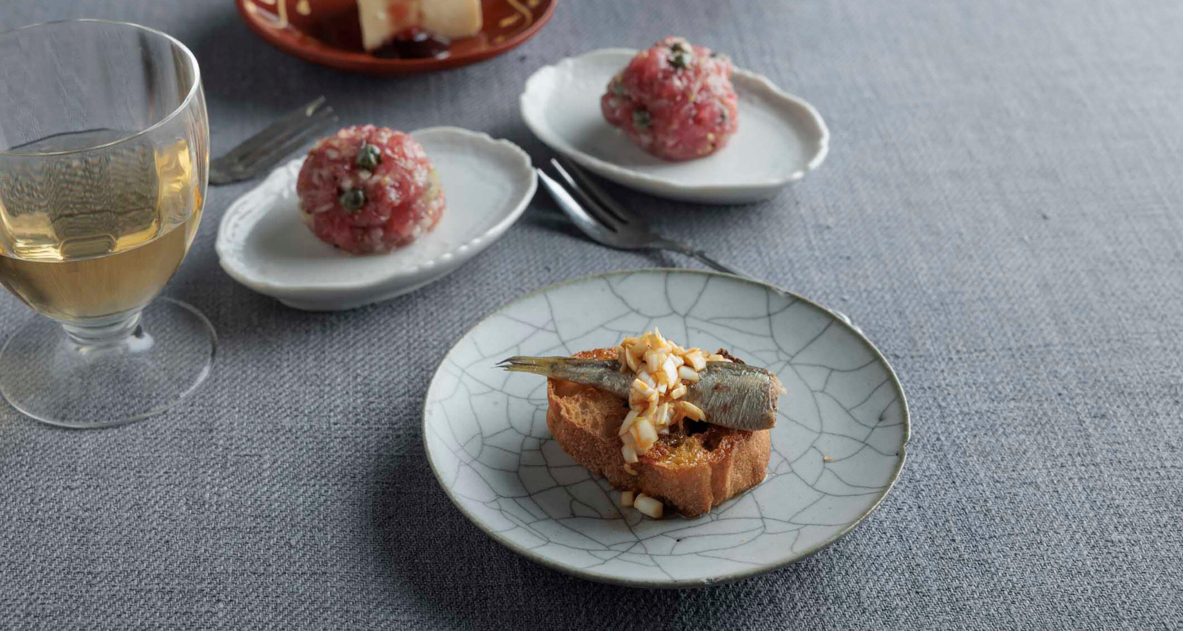 スペインバル風豆皿つまみ