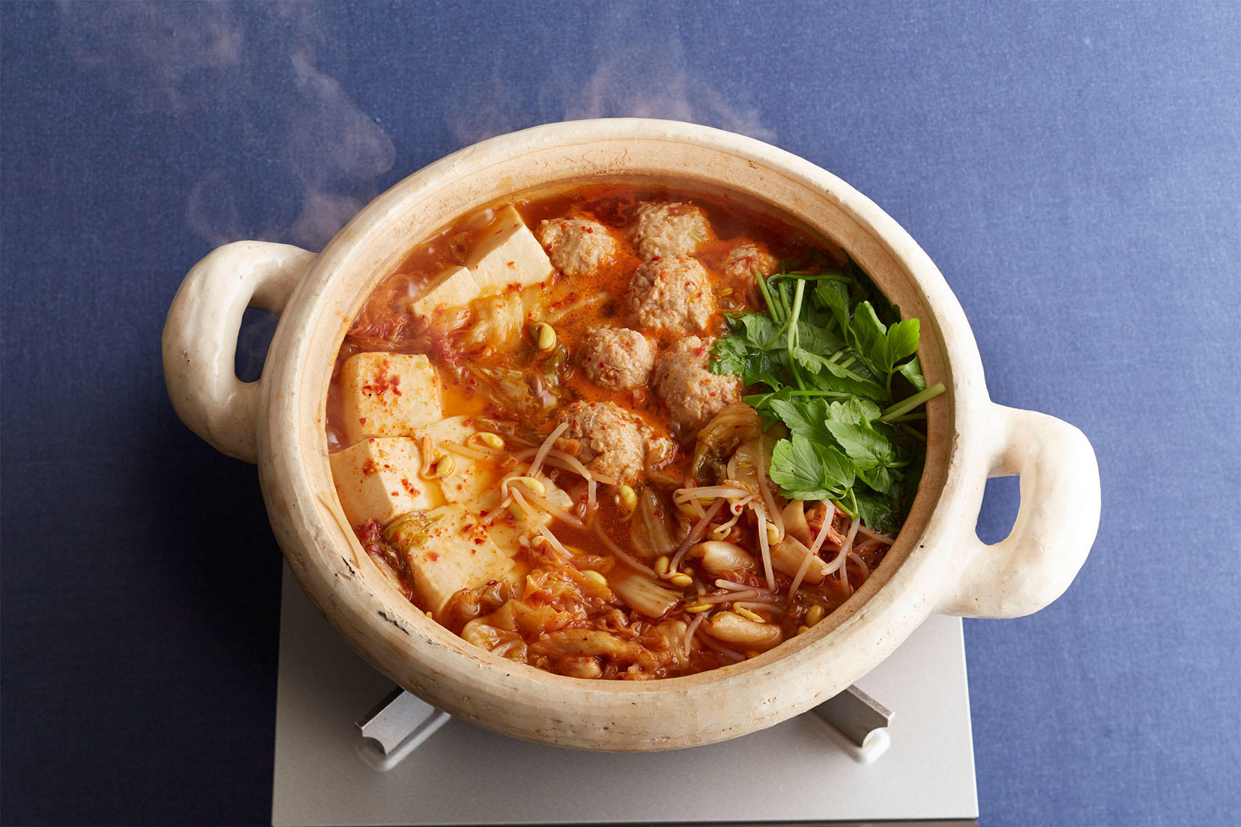 鶏だんごキムチ鍋