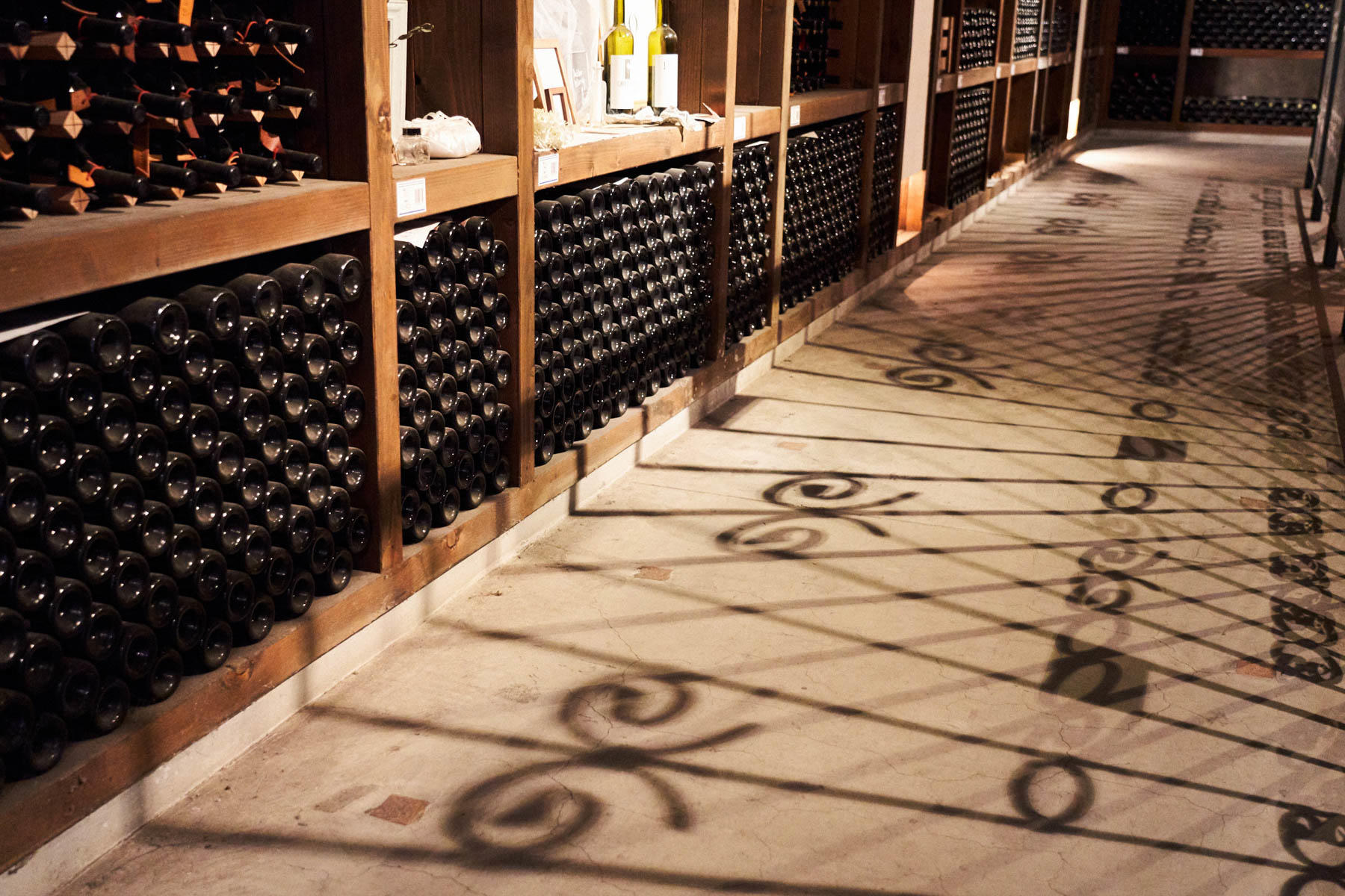 ワイン蔵の様子