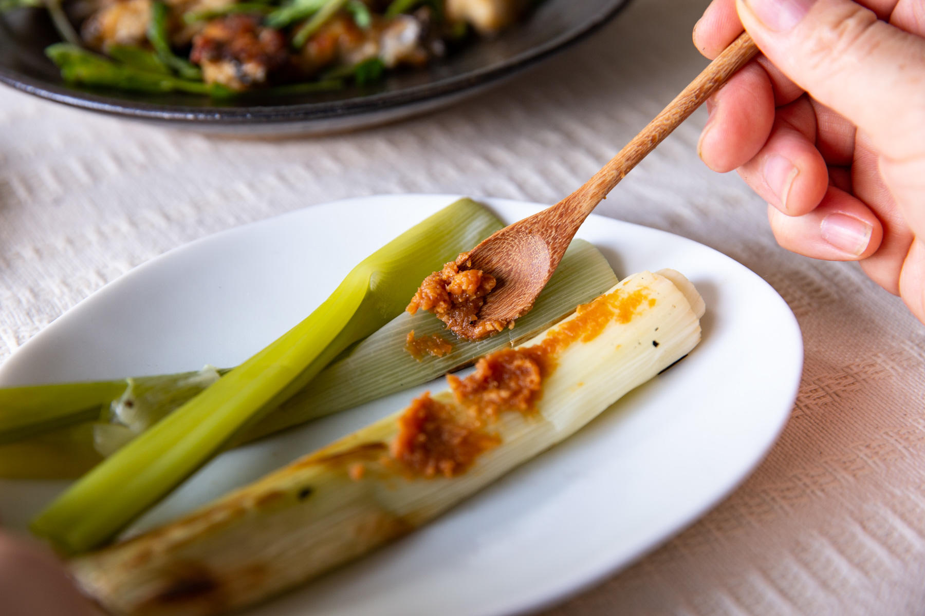 ねぎ焼きと味噌